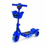 Patinete MotorKid Infantil 3 Rodas e Luz LED - Azul