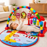 Tapete Musical Infantil Interativo para Bebês com Arco - Vermelho