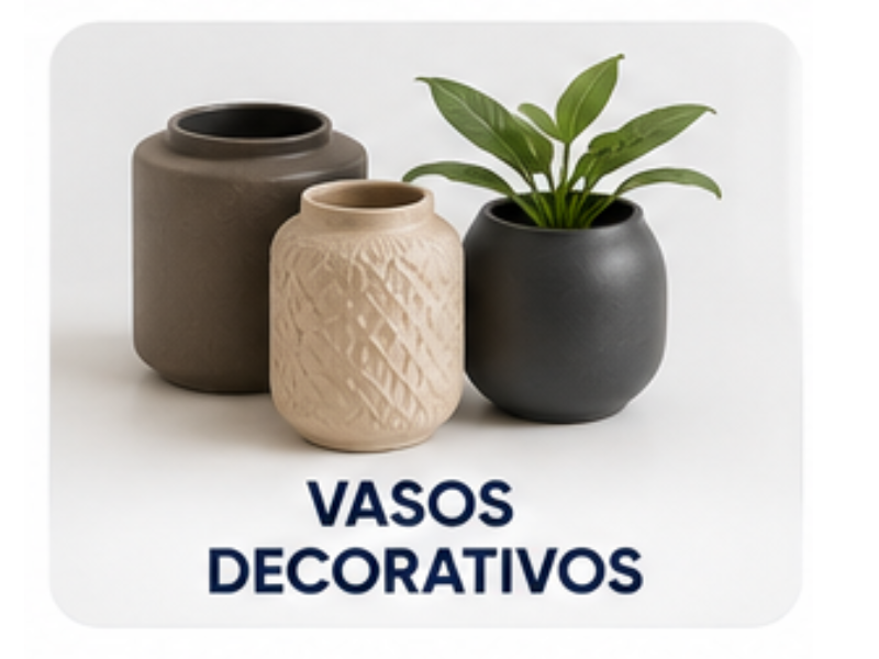 Vasos Decorativos - Decoração Elegante para Sala, Quarto e Jardim