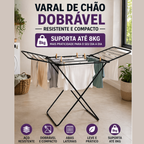 Varal de chão Buenos Aires preto 95cm altura | Lgjlima Comercio