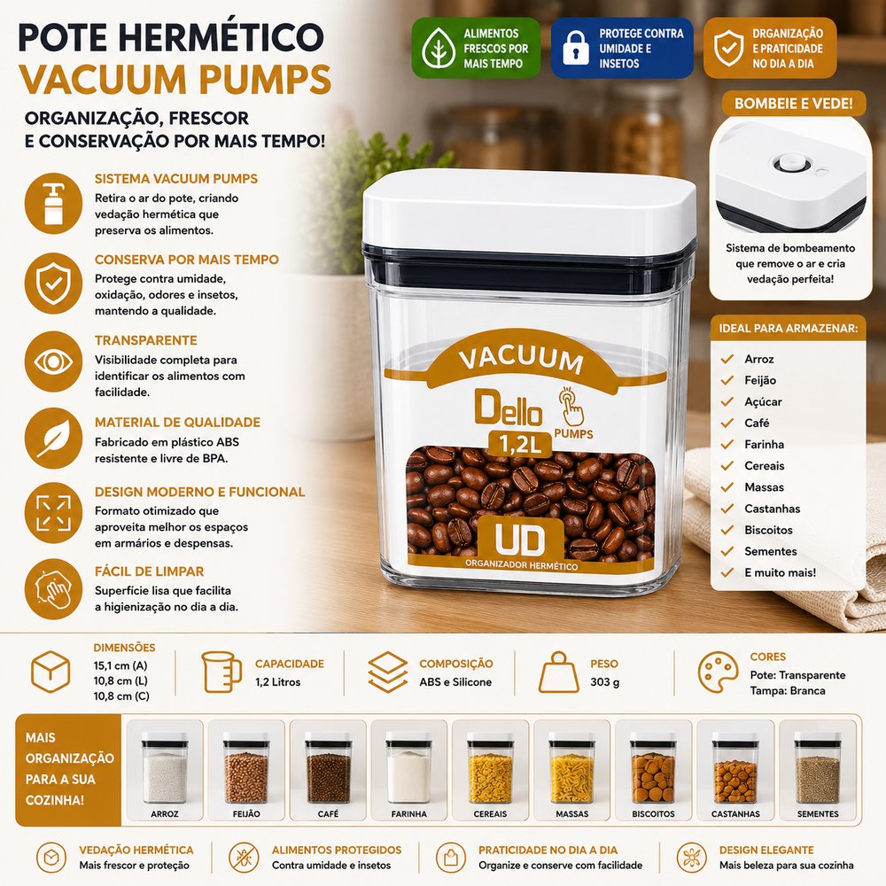 Pote Hermetico Retangular