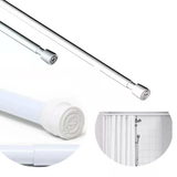Tubo Barra Extensível Ajustável Cortina Box De Banheiro 0,90 a 1,40