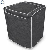 Capa Para Máquina de Lavar Forrada Com Zíper Abertura Superior M - Preta