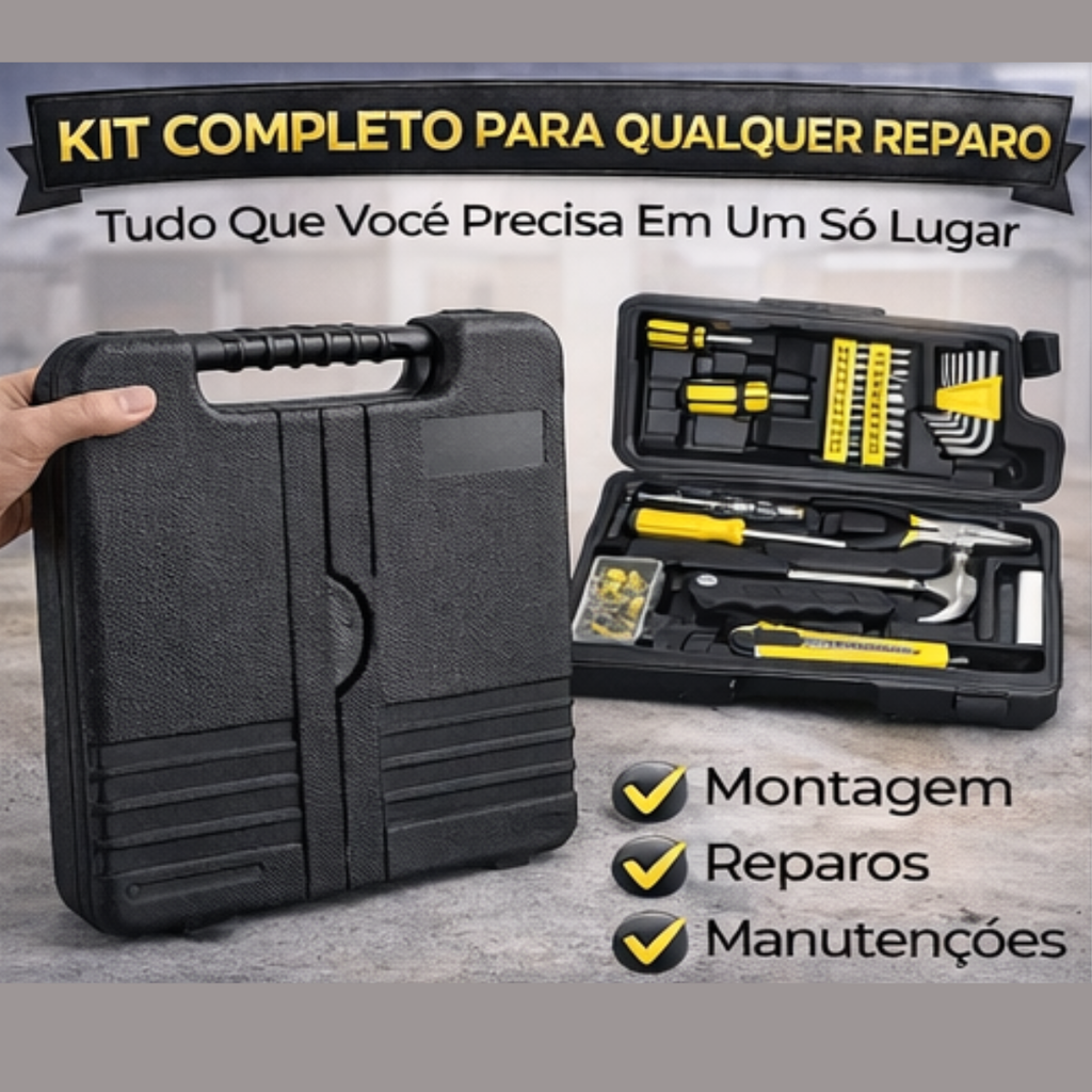aleta Black Bull com chaves bits alicate martelo e acessórios | Lgjlima Comercio