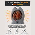 Aquecedor Elétrico 2000W 220V Portátil Cinza Quarto Sala Startools - lgjlimacomercio