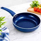 Frigideira Antiaderente Cerâmica 24cm Fratelli Azul Indução