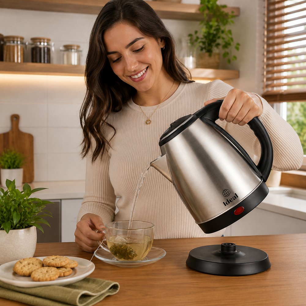 Chaleira Elétrica 1.8Lts 1000W 127V Inox - lgjlimacomercio