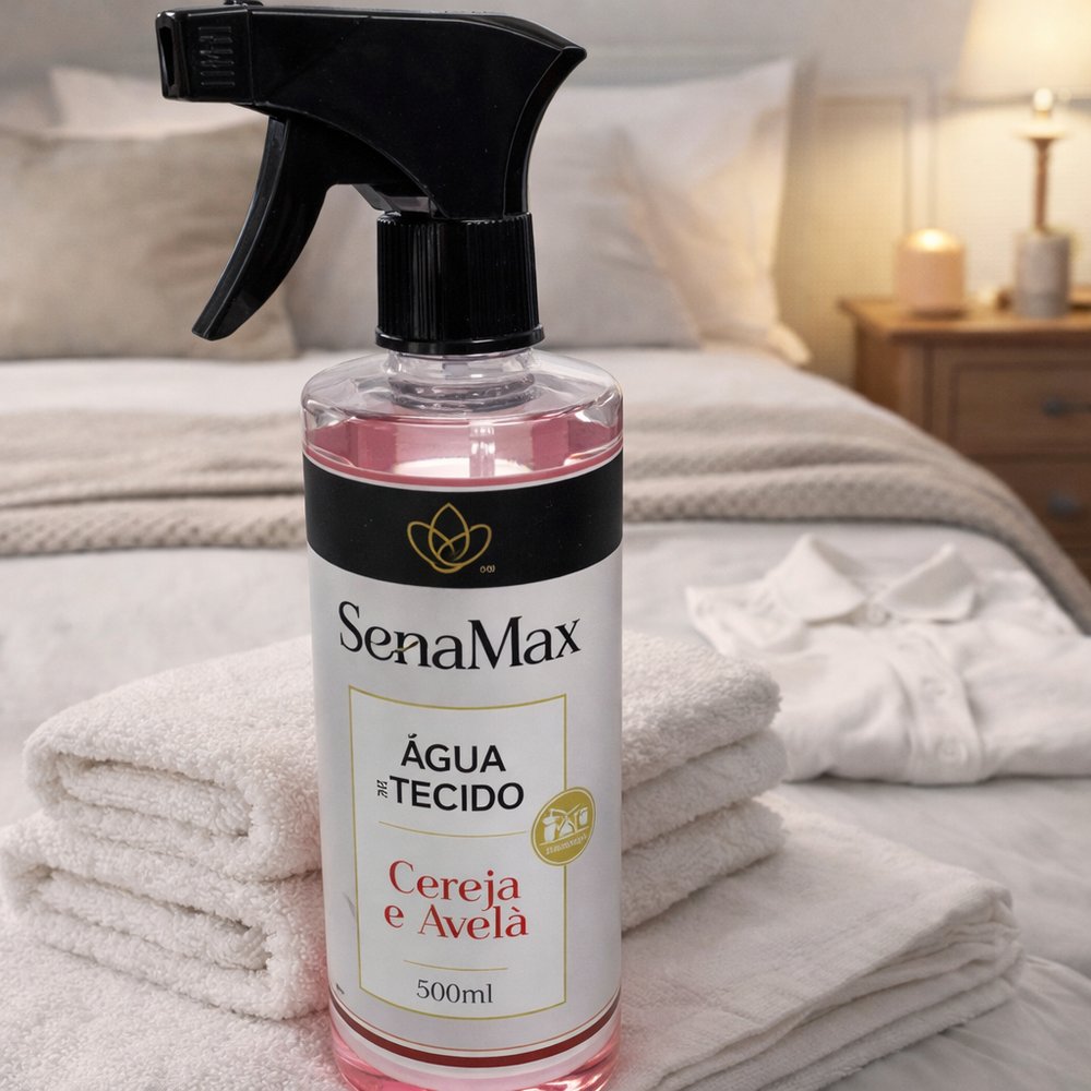 Água para Tecido 500ml Cereja e Avelã Spray Senamax | Lgjlima Comercio