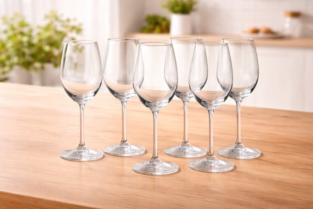 Jogo 6 Taças de Cristal 615ml para Vinho Premium Fratelli | Lgjlima Comercio