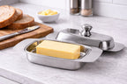 Manteigueira com Tampa inox - lgjlimacomercio