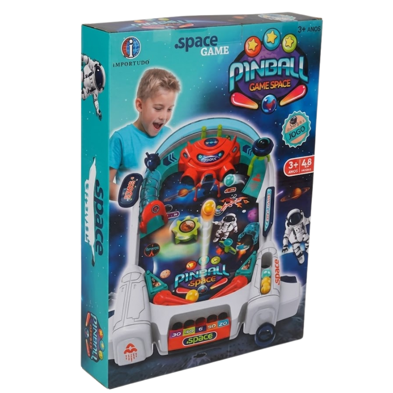 Jogo Pinball Game Space Infantil com Bolinhas