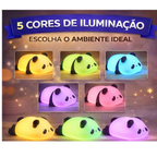 Luminária decorativa Panda RGB touch para quarto de bebê | Lgjlima Comercio