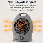 Aquecedor Elétrico Portátil 1000W 127V Ventilação Ar Startools - lgjlimacomercio