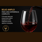 Conjunto taças cristal Fratelli 615ml ideal para presente | Lgjlima Comercio