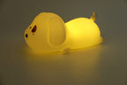 Luminária LED Cachorrinho Silicone Touch 5 Cores USB Infantil Petrin | Lgjlima Comercio