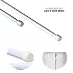 Tubo Barra Extensível Ajustável Cortina Box De Banheiro 0,90 a 1,40 - lgjlimacomercio