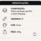 Capa Para Máquina de Lavar Forrada Abertura Superior M - Cinza - lgjlimacomercio