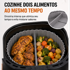 Forma silicone divisória air fryer ideal para carnes e legumes | Lgjlima Comercio