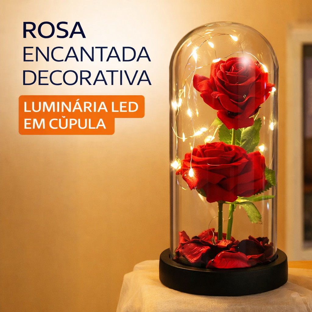 Luminária rosa cúpula presente romântico datas especiais | Lgjlima Comercio