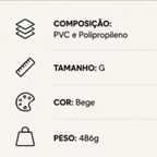 Capa Para Máquina de Lavar Forrada Com Zíper Abertura Superior G - Bege
