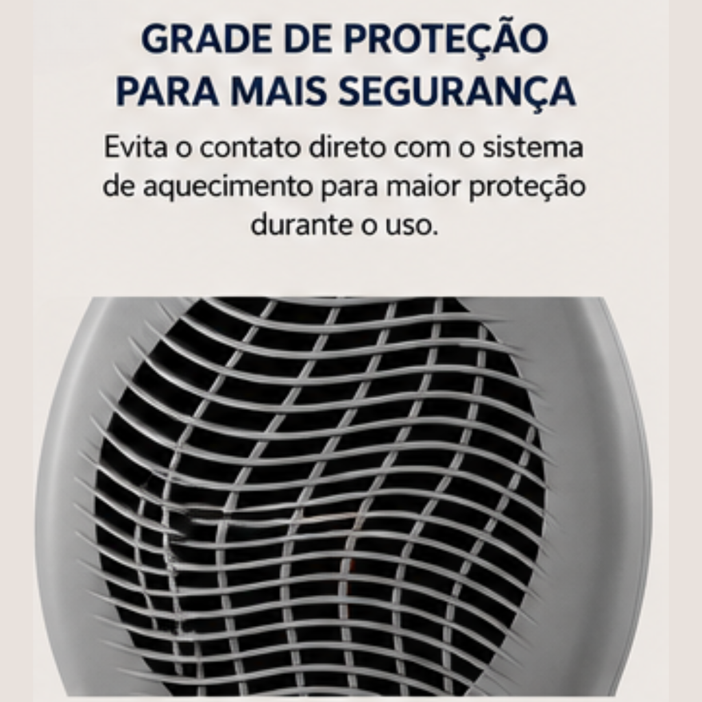 Aquecedor Elétrico Portátil 1000W 127V Ventilação Ar Startools - lgjlimacomercio