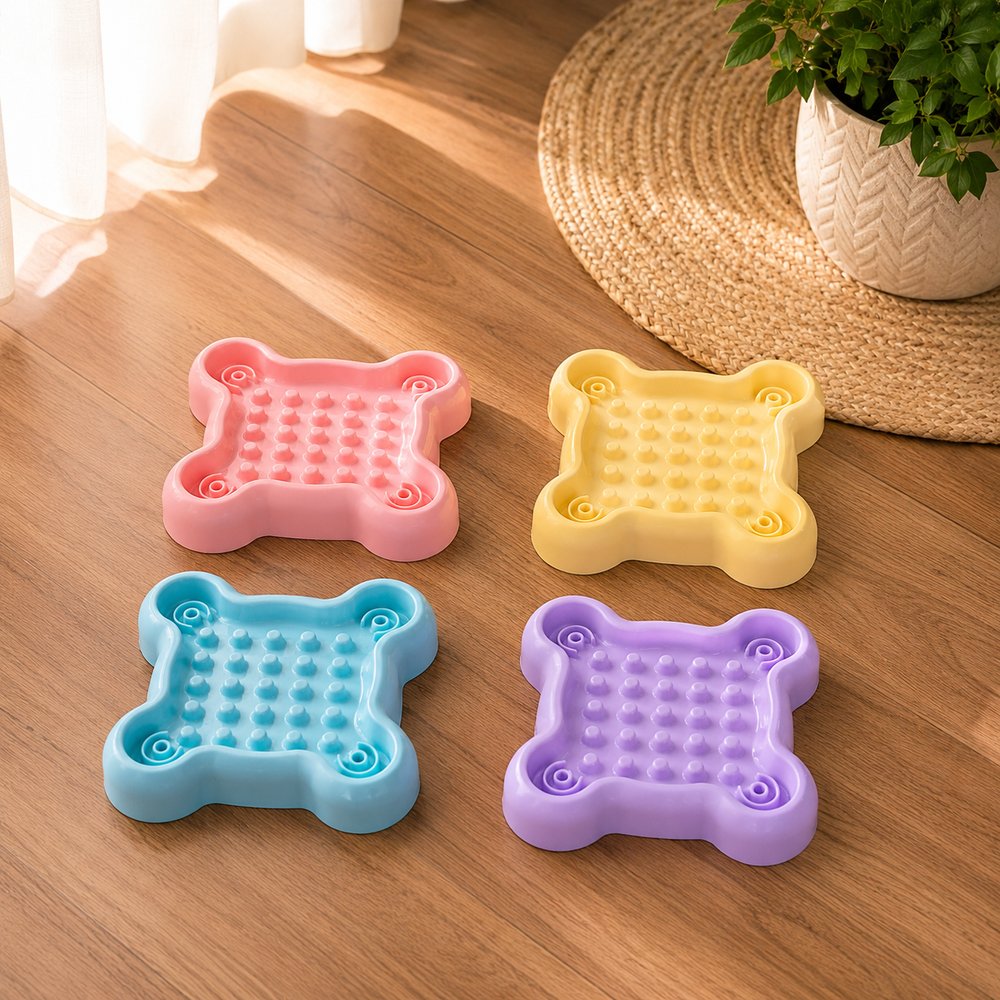 Comedouro Lento Cachorro Anti Engasgo Ração Pet 19,5cm
