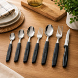 Conjunto Talheres 42 Peças New Caprese - Preta
