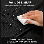 Capa Para Máquina De Lavar PVC Impermeável Com Tampa Preta G