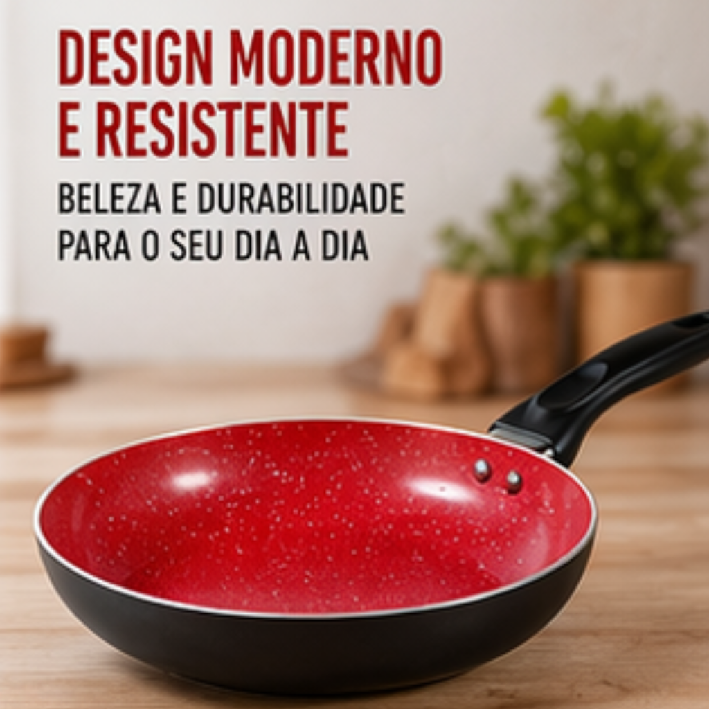 Frigideira cerâmica antiaderente 22cm uso diário | Lgjlima Comercio

