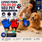 Luva Escova Pet Remove Pelos Cachorro Gato Massageadora