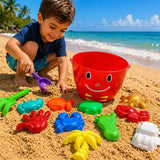 Balde Infantil De Praia 13 Peças – Diversão, Criatividade E Aprendizado