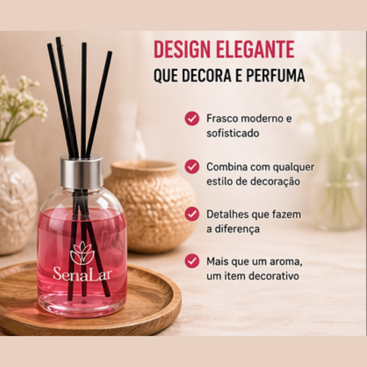 Difusor de aromas cereja avelã sem energia elétrica Senalar | Lgjlima