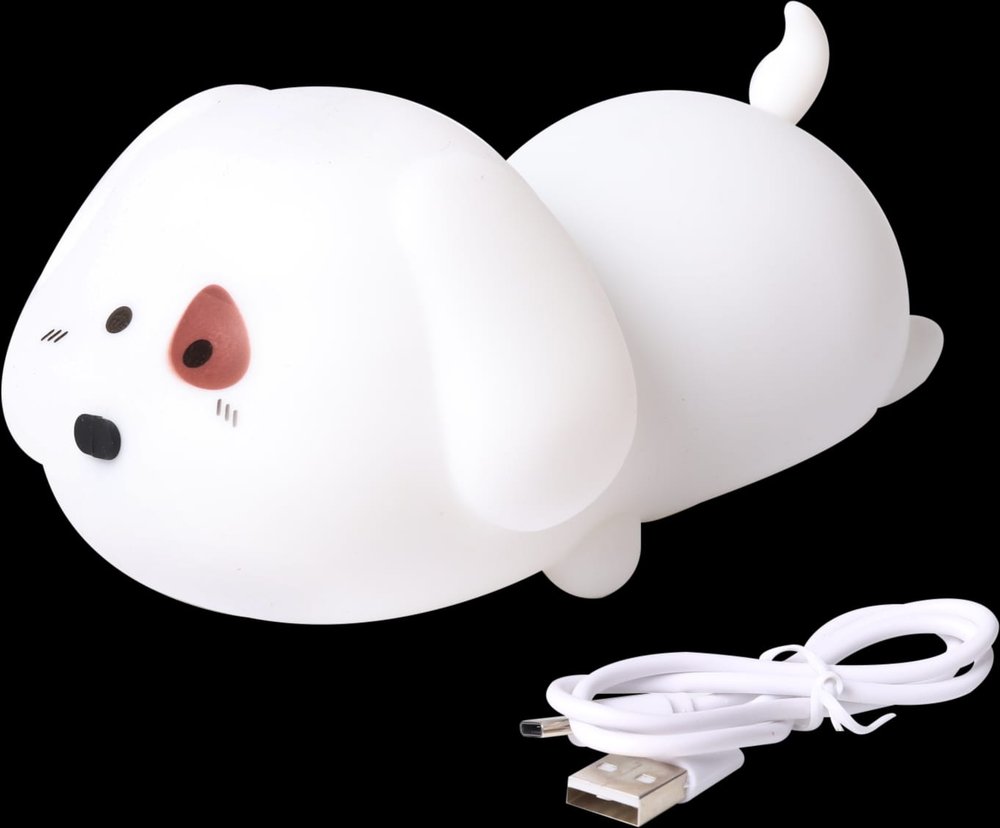 Luminária cachorrinho Petrin 5 cores troca por toque | Lgjlima Comercio