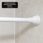 Tubo Barra Extensível Ajustável Cortina Box De Banheiro 0,90 a 1,40 - lgjlimacomercio