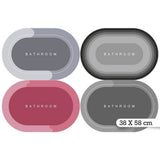 Tapete Oval Para Banheiro - Sortida