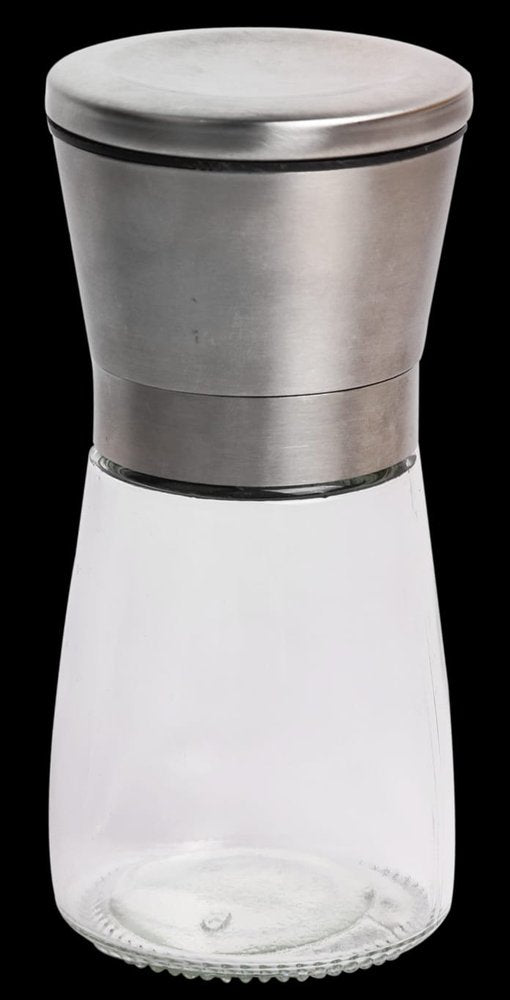 Moedor de Pimenta Manual Inox e Vidro 165ml Porta Temperos Petrin | Lgjlima Comercio
