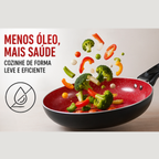 Frigideira cerâmica 28cm aquecimento uniforme Fratelli | Lgjlima Comercio
