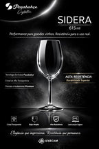 Taças cristal premium Fratelli 615ml elegância para mesa posta | Lgjlima Comercio