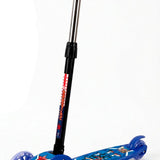 Patinete Herói Capitão Infantil 3 Rodas e com Luz LED - Azul